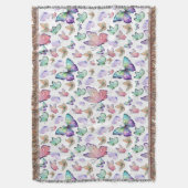 Aquarellbutterfische Nahtloses Muster Decke (Vorderseite Vertikal)