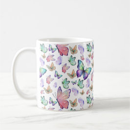 Aquarellbutterfische Nahtloses Muster Kaffeetasse