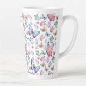 Aquarellbutterfische Nahtloses Muster Milchtasse (Rechts)