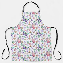 Aquarellbutterfische Nahtloses Muster Schürze