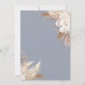Aquarellbutterfische Pampas Grass Einladung (Rückseite)