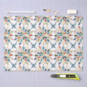 Aquarellbutterfische und Abstrakte Blume Seidenpapier (Handwerk)