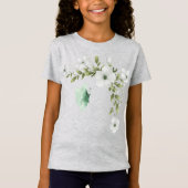 Aquarellbutterfische und Blume T-Shirt (Vorderseite)