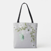 Aquarellbutterfische und Blume Tasche (Rückseite)