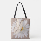 Aquarellbutterfische und Blume Tasche (Rückseite)