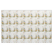 Aquarellbutterfische und Wildblumen, Stoff (Fat Quarter (45,7 x 55,9 cm))