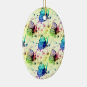Aquarellbutterfliegen Ornament (Rechts)