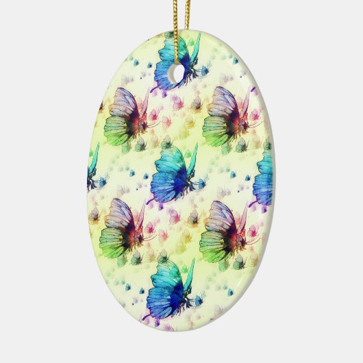 Aquarellbutterfliegen Ornament (Links)