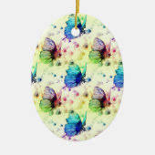 Aquarellbutterfliegen Ornament (Vorne)