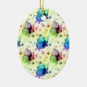 Aquarellbutterfliegen Ornament (Hinten)
