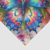 Aquarellbutterfly Blume Decoupage Seidenpapier (Ausschnitt)