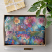 Aquarellbutterfly Blume Decoupage Seidenpapier (Geschenk)