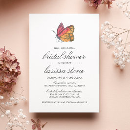 Aquarellbutterfly Bridal Dusche Einladung