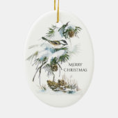 AquarellChickadee Keramikornament (Hinten)