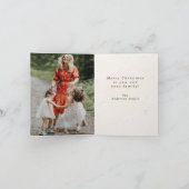 Aquarellcreme-Urlaubskarte Feiertagskarte (Innenseite)