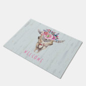 Aquarelldarstellung des Bulls Fußmatte (Schrägansicht)