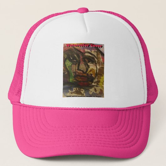 Aquarelldeckel Truckerkappe (Vorderseite)