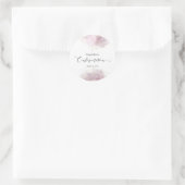 Aquarelldekoration Bestätigungs-Mädchen Runder Aufkleber (Tasche)