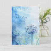 Aquarelldenken auf Ihrer Karte (Stehend Vorderseite)