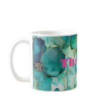 Aquarelldesign mit persönlichem Namen für Blume