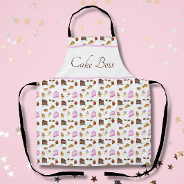 Aquarelldesserts Cake Boss Schürze