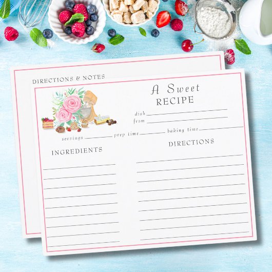 Aquarelldesserts mit Mixer und Rose Rezept