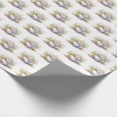 Aquarelldiäten in Kaffeebechern mit Saucer Geschenkpapier (Ecke)