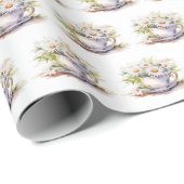 Aquarelldiäten in Kaffeebechern mit Saucer Geschenkpapier (Rolleneckpunkt)