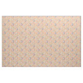 Aquarelldinosaurier auf Light Orange Stoff (Yard (91,4 cm))
