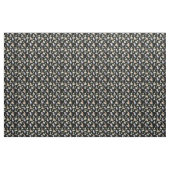 Aquarelldinosaurier auf schwarzem Stoff (Yard (91,4 cm))