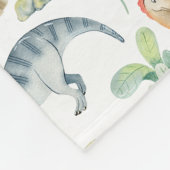 Aquarelldinosaurier für Kinder Fleecedecke (Ecke)