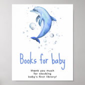 Aquarelldolphin - Bücher für das Baby Poster (Vorne)