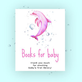 Aquarelldolphin - Bücher für das Baby Poster