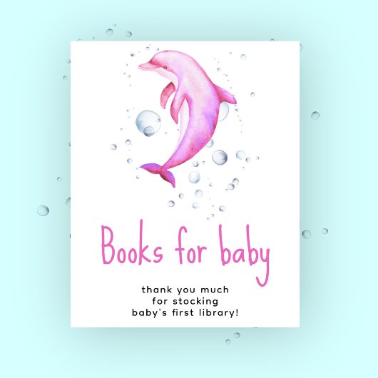 Aquarelldolphin - Bücher für das Baby Poster