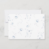 Aquarelldolphin - Danke, Baby Dusche Dankeskarte (Rückseite)