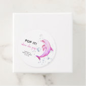 Aquarelldolphin - Pop es, wenn sie Pop! Geschenkanhänger (Beispiel)