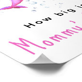 Aquarelldolphin - Wie groß ist Mommys Bauch? Poster (Ecke)