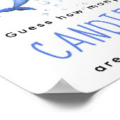 Aquarelldolphin - Wie viele Bonbons Poster (Ecke)