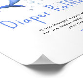 Aquarelldolphin - Windeln-Raffelspiel Poster (Ecke)