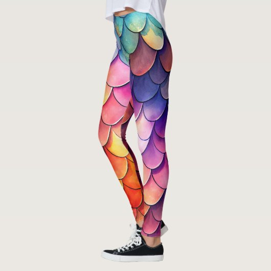 Aquarelldrache Scales Leggings - Fantasie (Links)