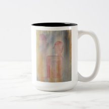 Aquarelldruck der Nacht des Roten Mond