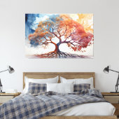 Aquarelldruck Leinwanddruck (Insitu (Schlafzimmer))