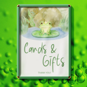 Aquarelldrucker Frog Kinderduschkarten und -gesche Poster