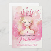 Aquarelldruckerin Fantasy Geburtstagsfeier Einladu Einladung (Vorne/Hinten)