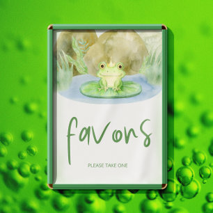 Aquarelldruckerin Frog Baby Shower Favoriten Poster