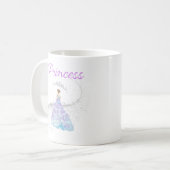 Aquarelldruckerin lila Kaffeemaschine Tasse (Vorderseite Links)