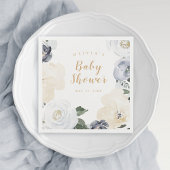 Aquarelldusche Blütendusche Serviette