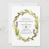 Aquarelldusche Einladung (Vorderseite)