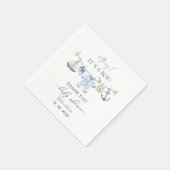 Aquarelldusche ist eine Babydusche Serviette (Ecke)