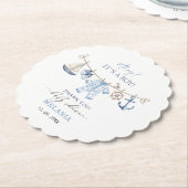 Aquarelldusche ist eine Babydusche Untersetzer (angewinkelt)